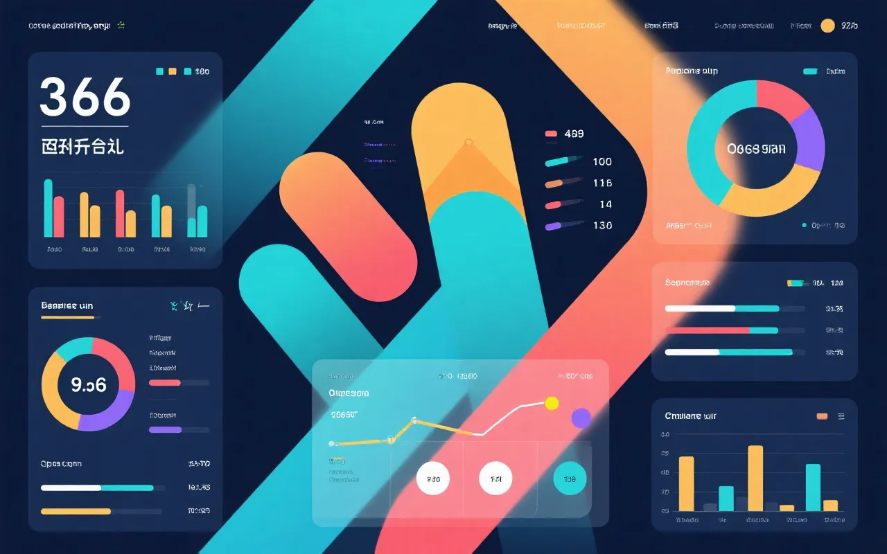 数据与公告可视化界面示意图